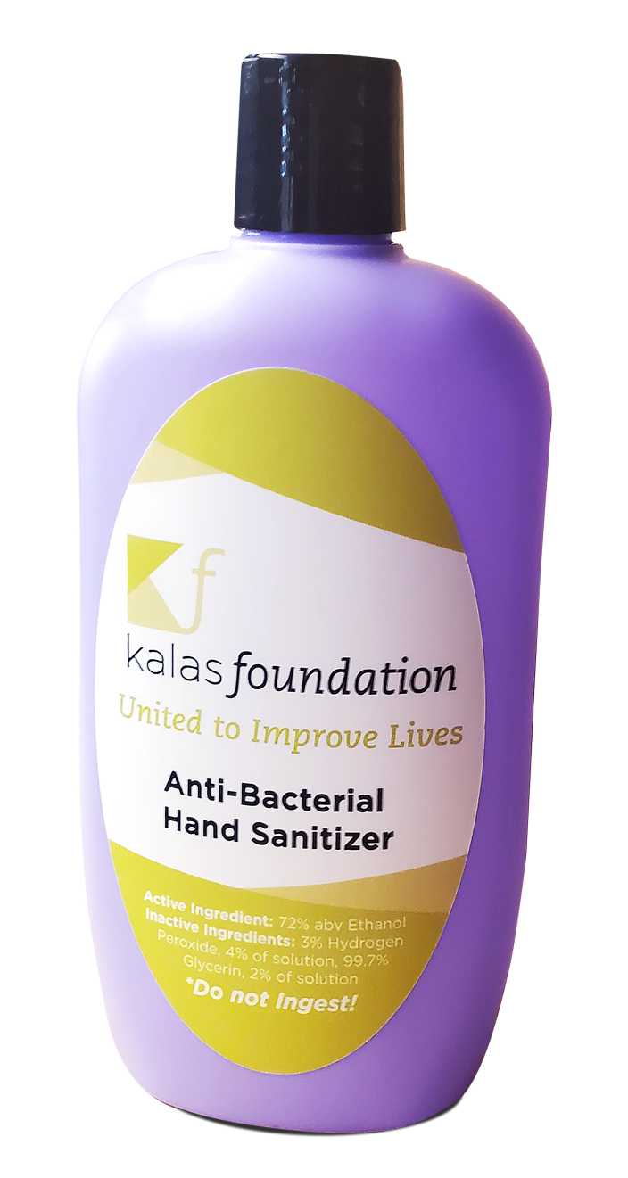 Kalas Foundation donates hand sanitizer